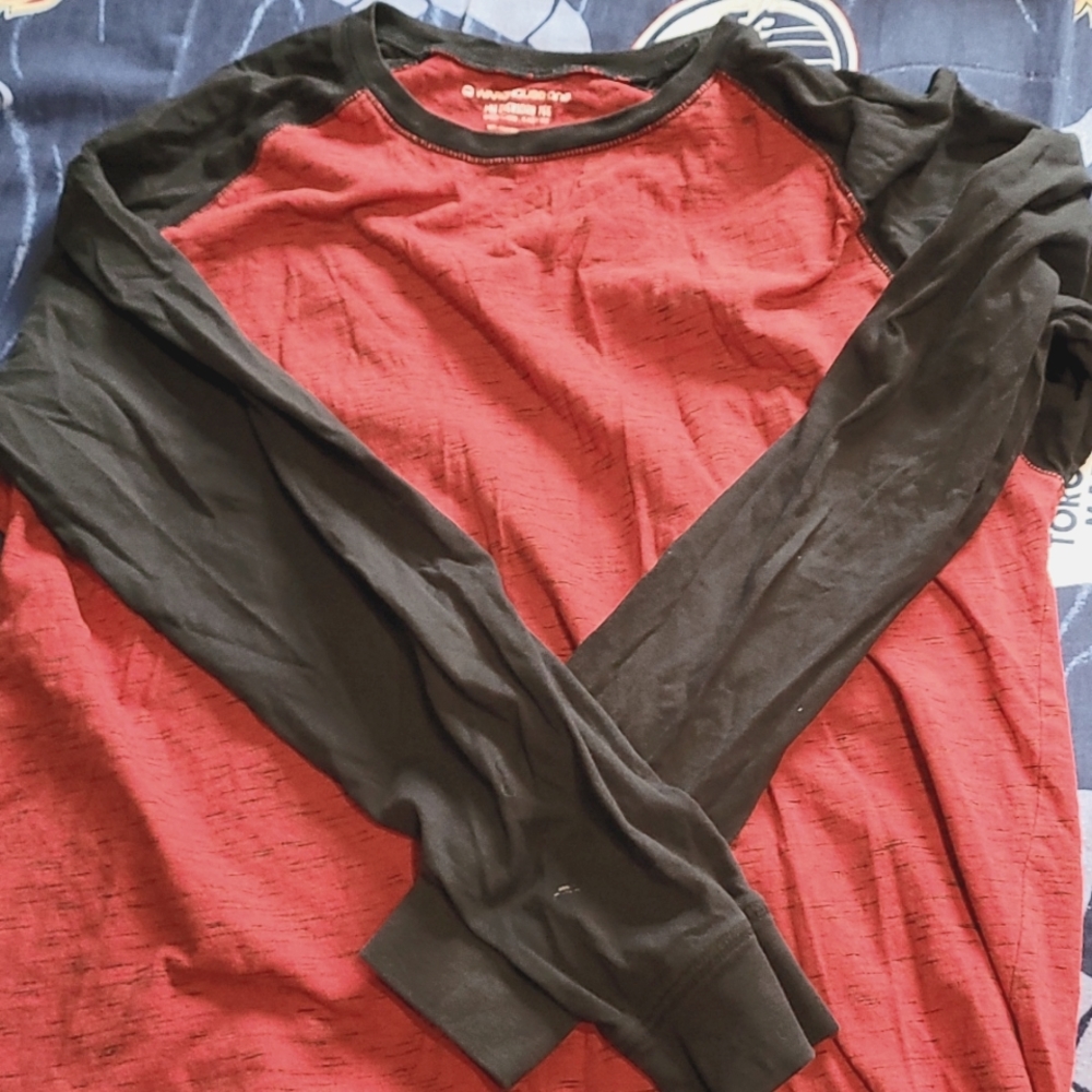 Warehouse one Red and Black Sweater